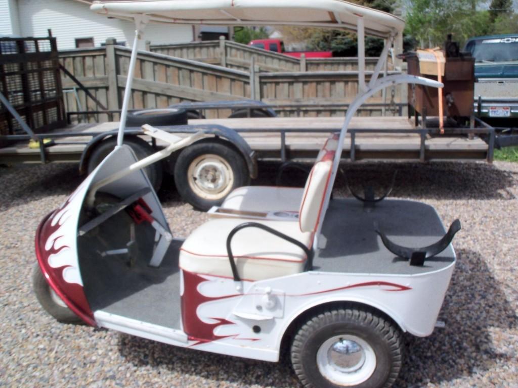 Vintage 1967 Thunder bird golf cart