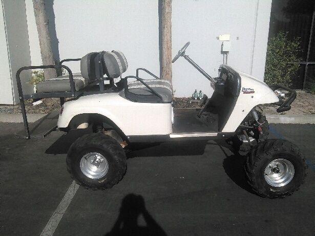 custom lifted ezgo golf cart