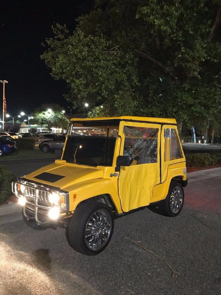 every upgrade offered Hummer golf cart