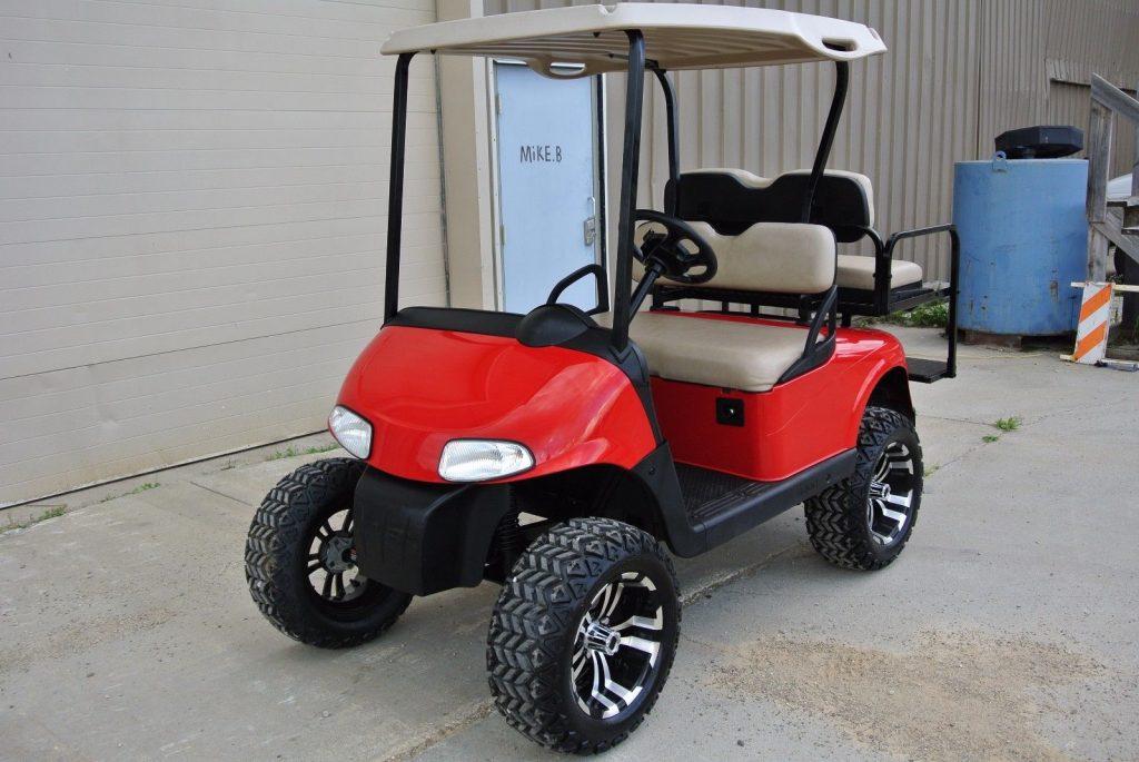 lifted 2008 Custom Ez Go golf cart