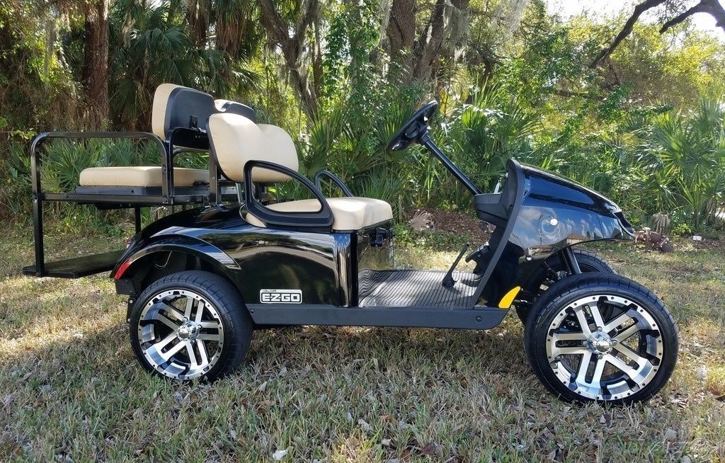 lifted 2017 EZGO Valor golf cart