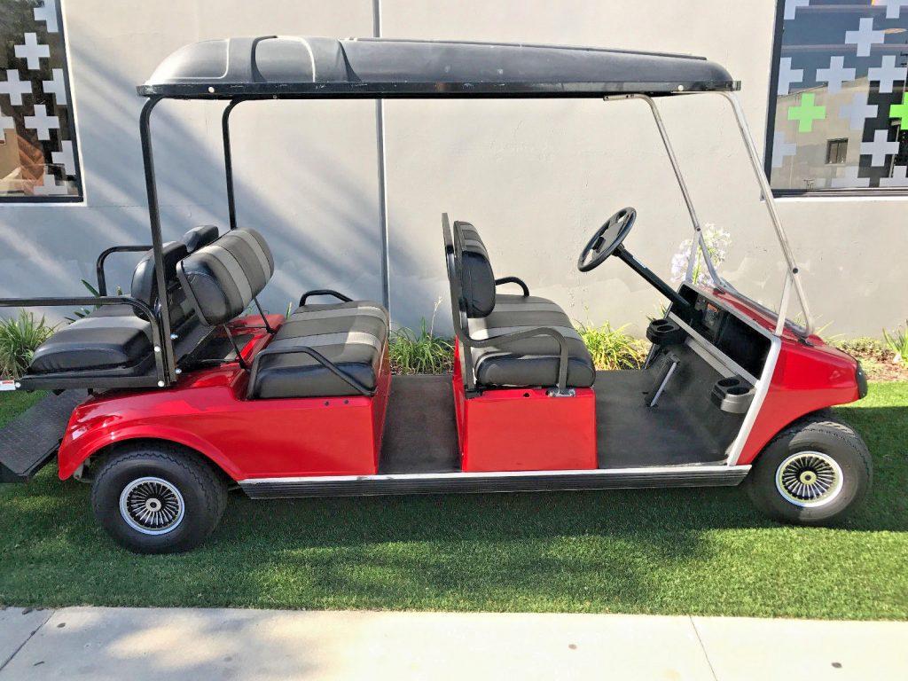 custom upholstery 2003 Club Car 6 Passenger Limo 48v golf cart