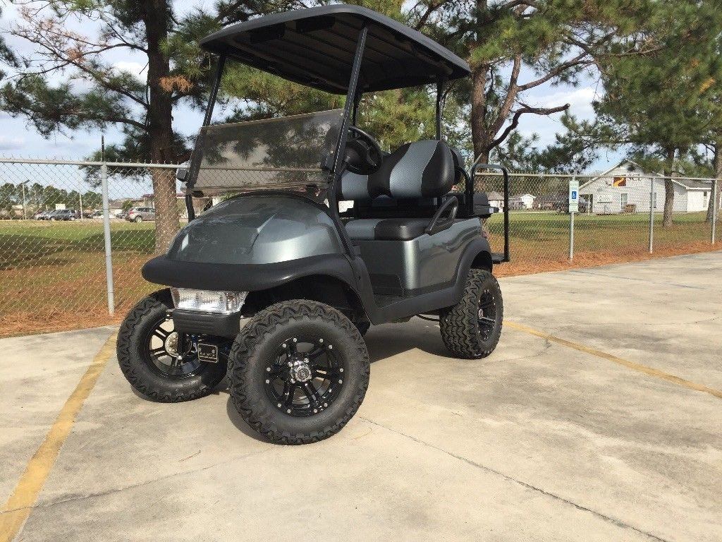 lifted 2014 Club Car Precedent golf cart
