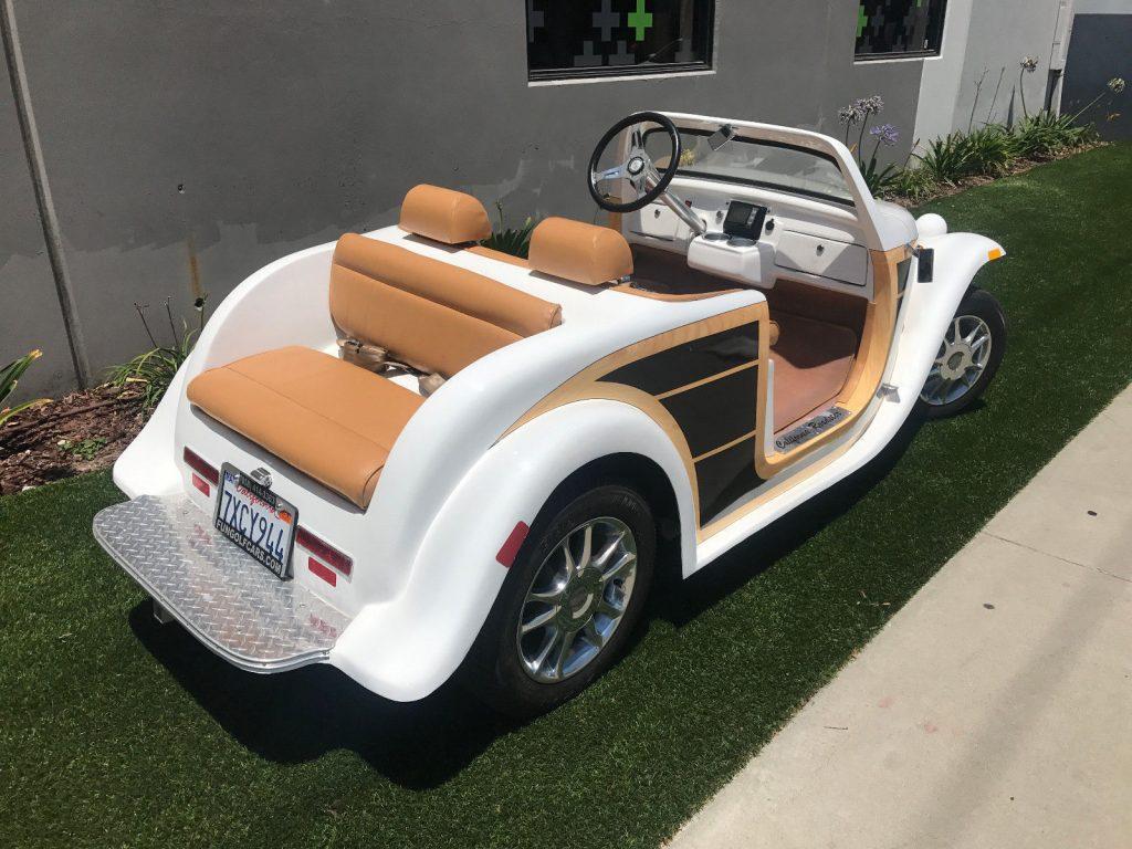 custom bodied 2016 ACG Woody California Roadster Golf Cart