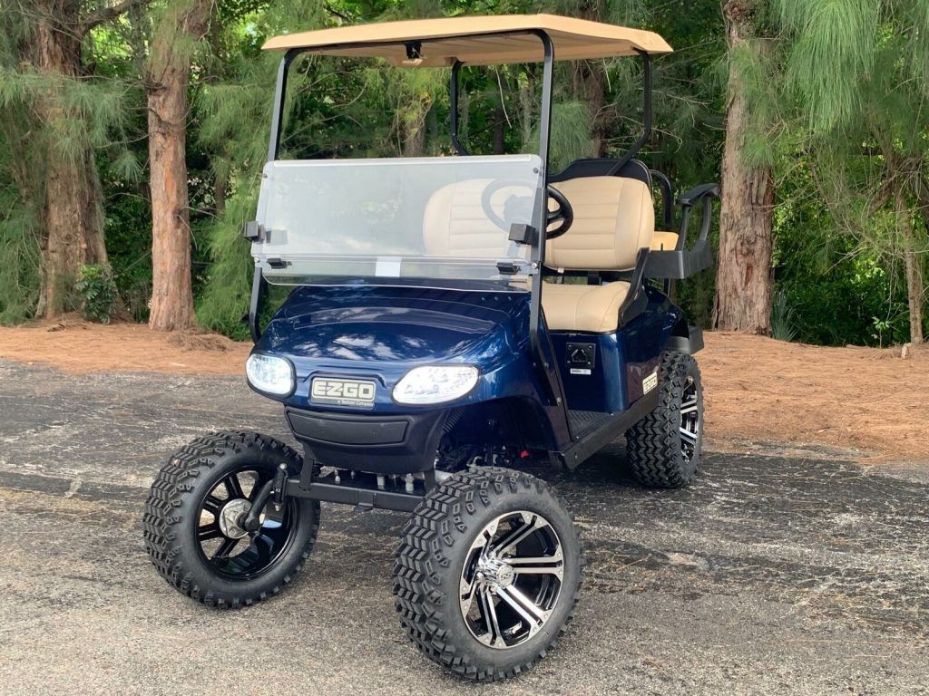 lifted 2017 EZGO golf cart
