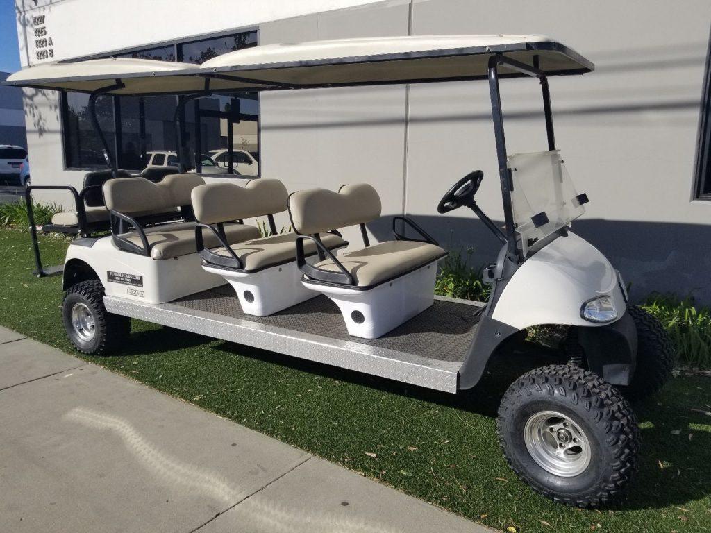 Lifted 2010 EZGO RXV 8 Passenger Seat Limo Golf Cart