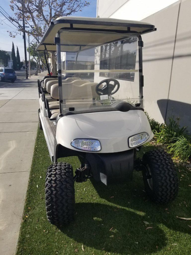 Lifted 2010 EZGO RXV 8 Passenger Seat Limo Golf Cart