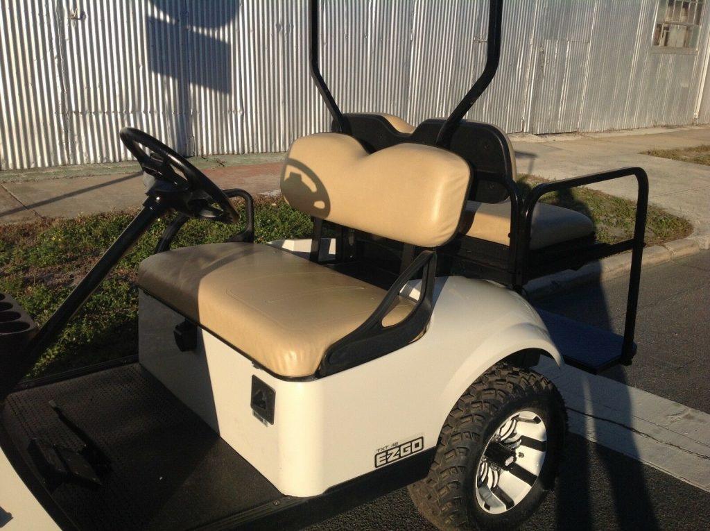 lifted 2015 EZGO golf cart