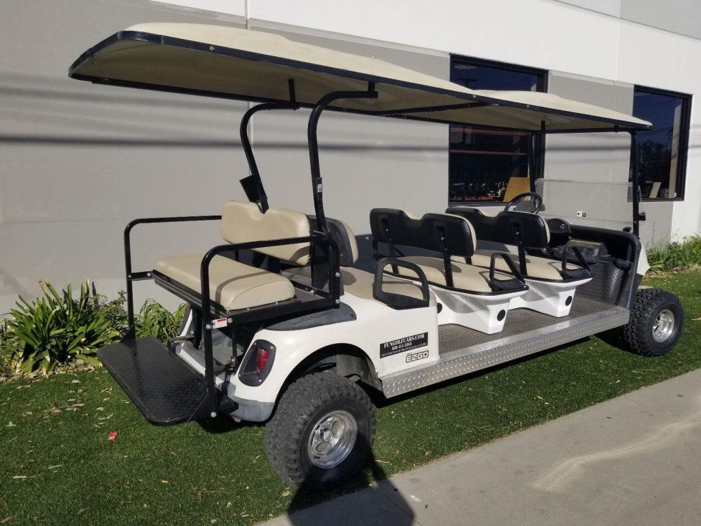 Lifted 2010 EZGO RXV 8 Passenger Seat Limo Golf Cart