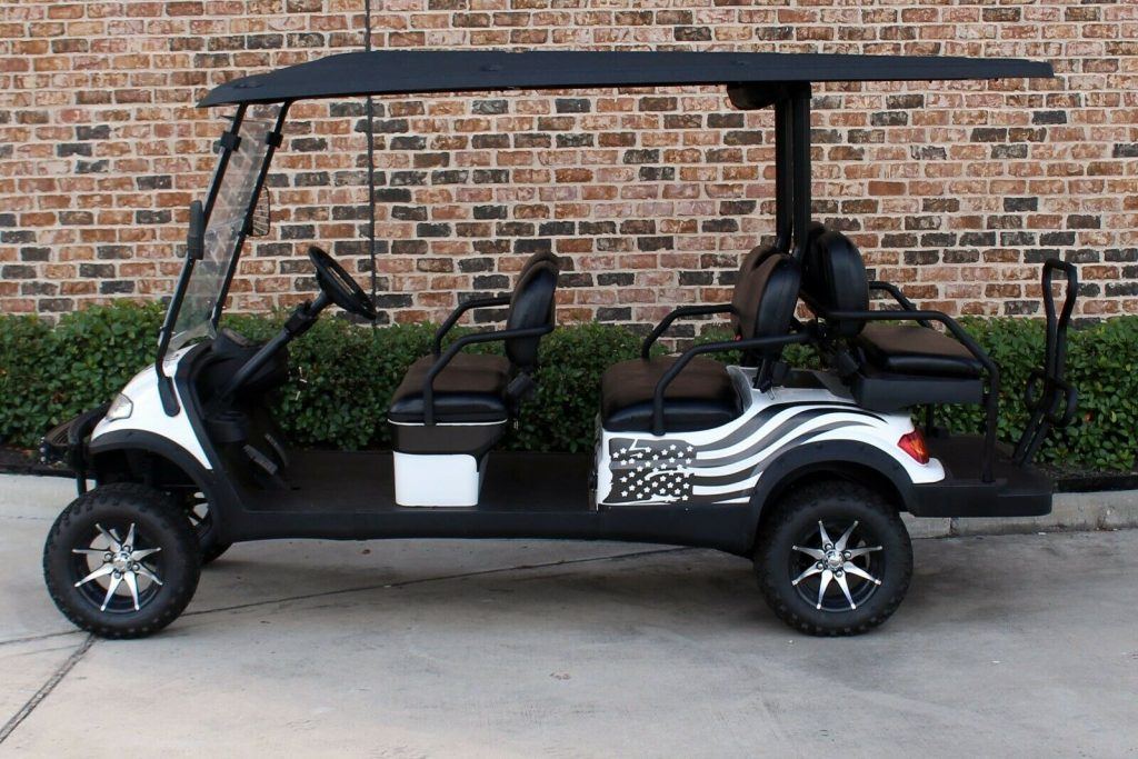 lifted 2019 Advanced EV golf cart