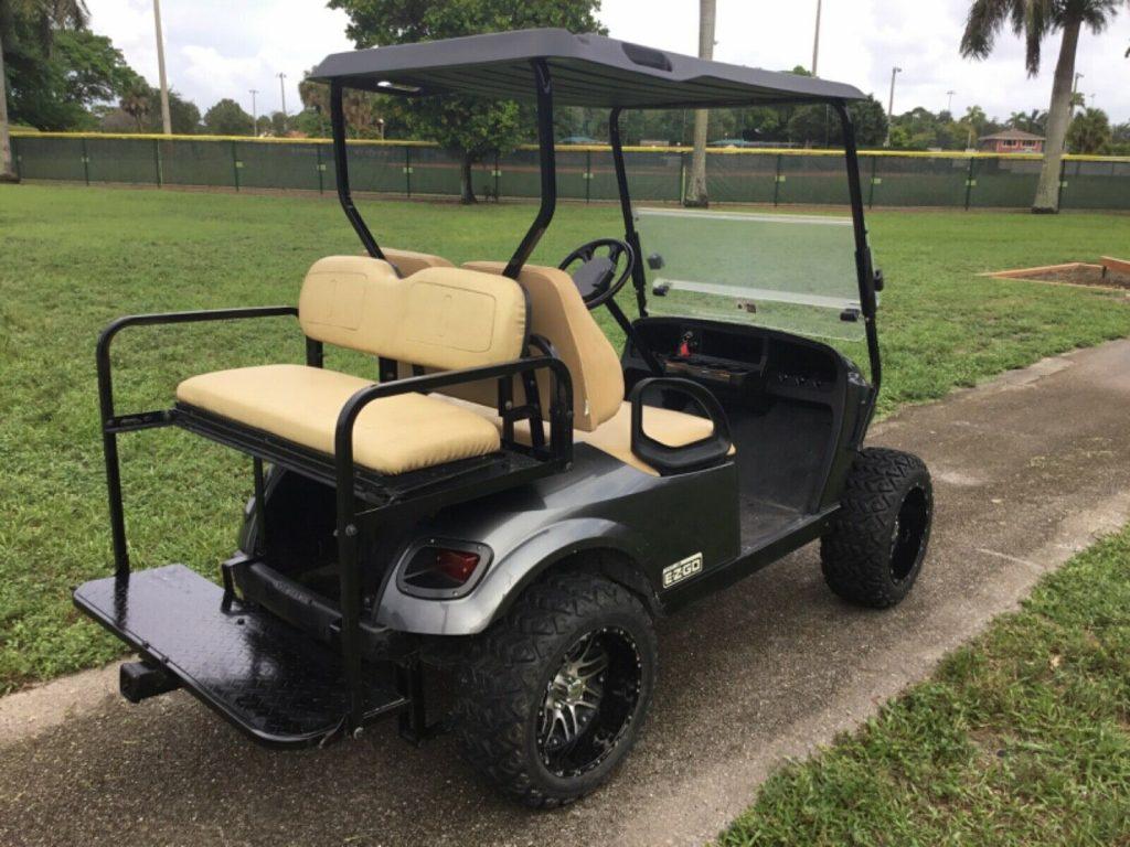 lifted 2015 EZGO golf cart