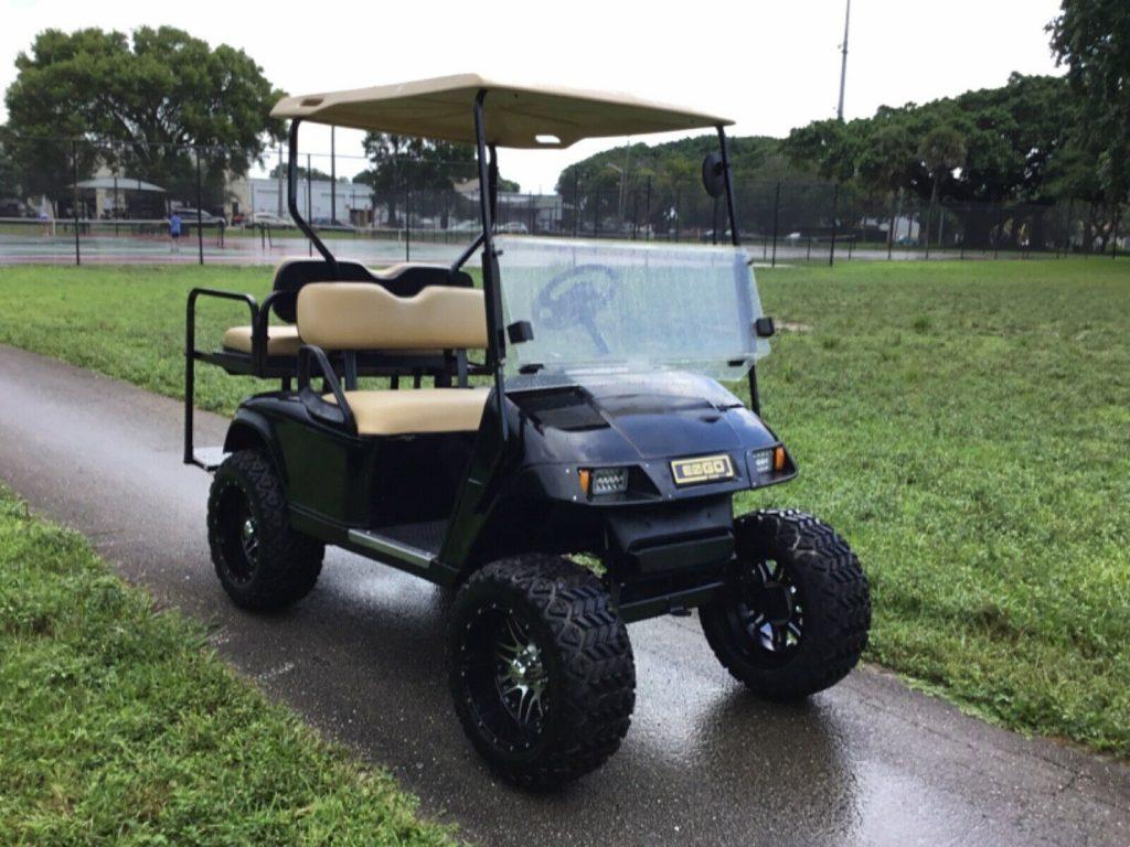 lifted 2013 EZGO golf cart