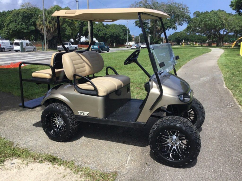 lifted 2017 EZGO golf cart