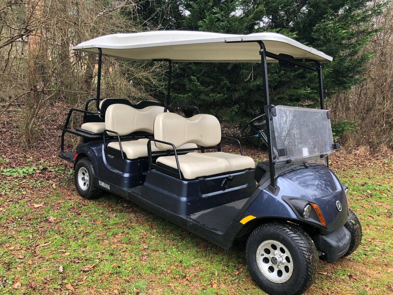 2017 Yamaha Drive2 GAS EFI Quietech golf cart for sale