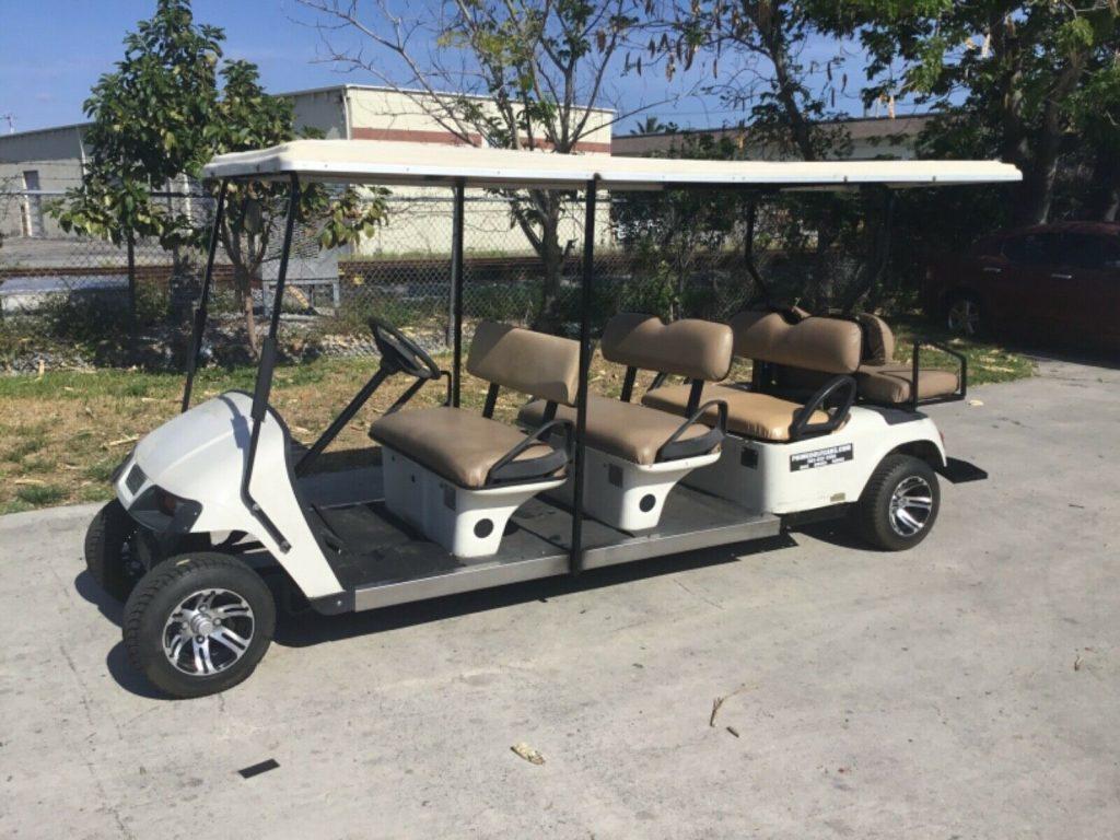 2001 EZGO PDS Electric 8 Passenger seat limo golf cart