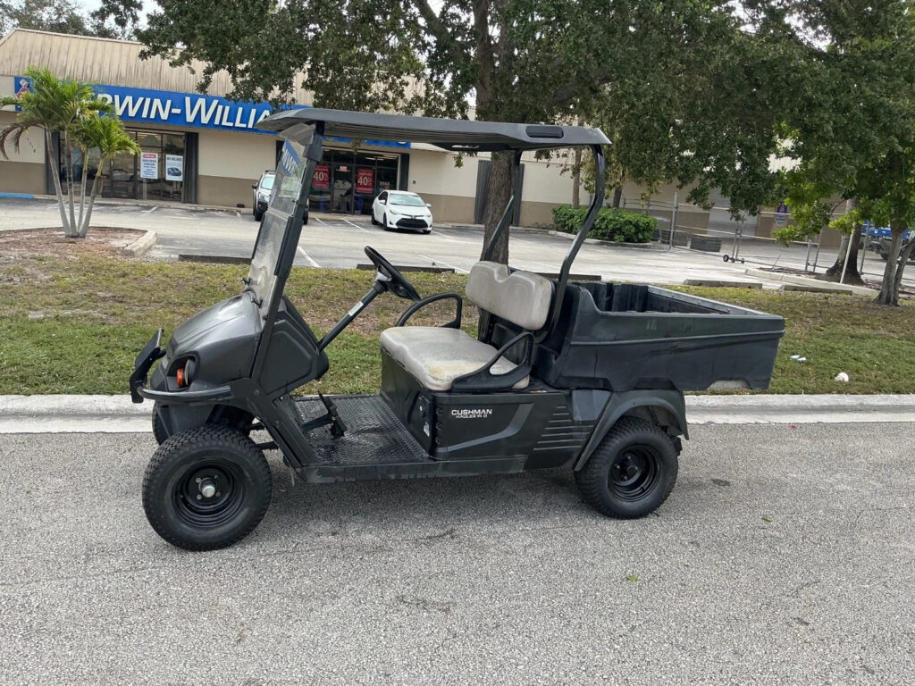 2021 Black ezgo Cushman Hauler 2 seat Utility 72v 72 volt Electric dump bed usb