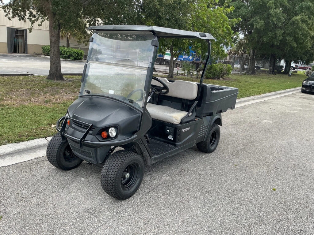 2021 Black ezgo Cushman Hauler 2 seat Utility 72v 72 volt Electric dump bed usb