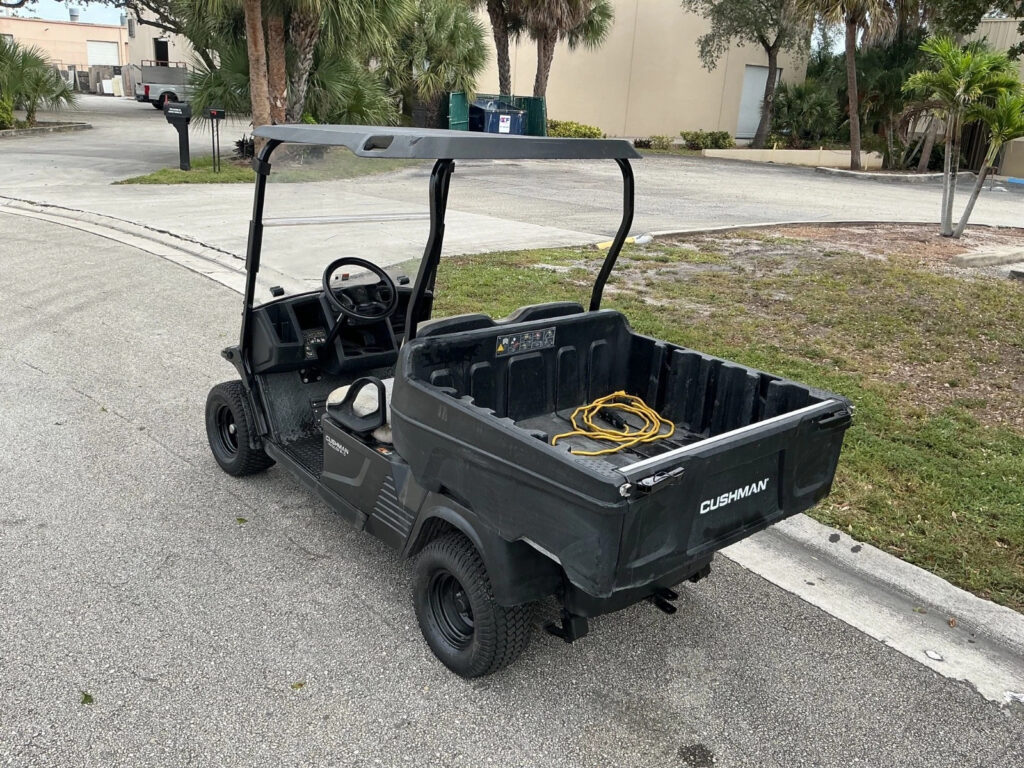2021 Black ezgo Cushman Hauler 2 seat Utility 72v 72 volt Electric dump bed usb