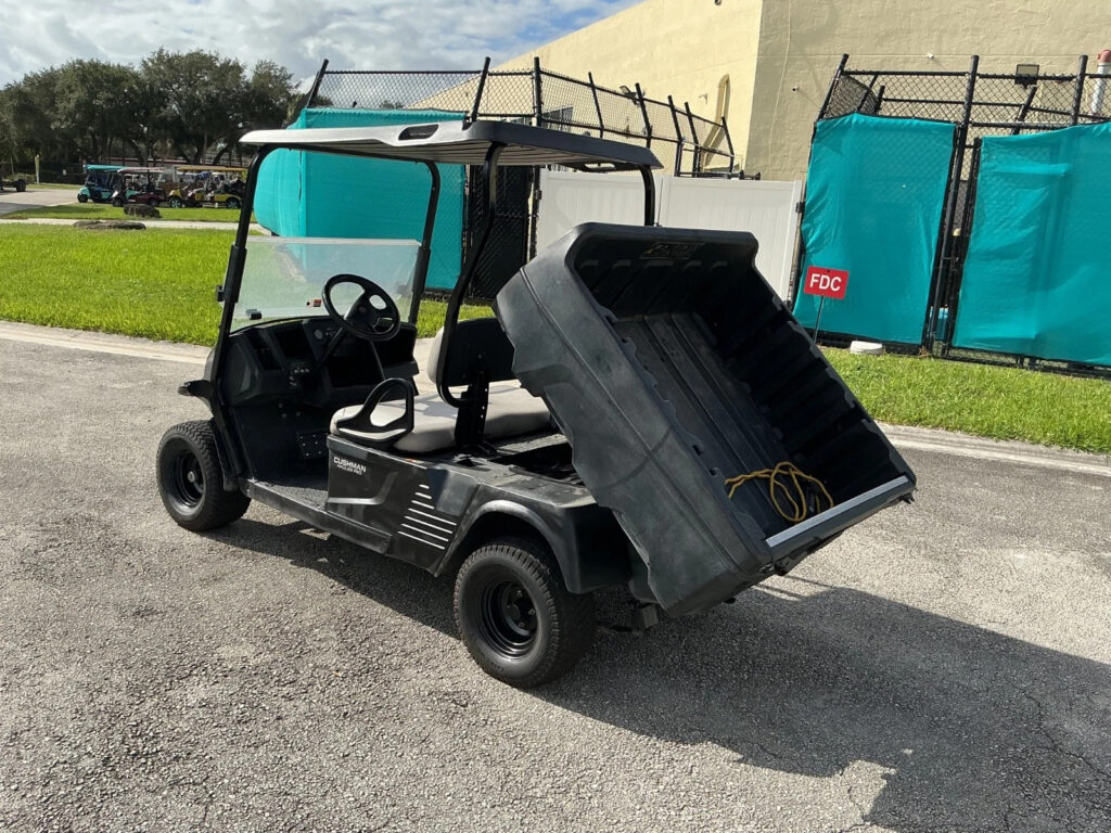 2021 blue ezgo Cushman Hauler 2 seat Utility 72v 72 volt Electric dump bed usb