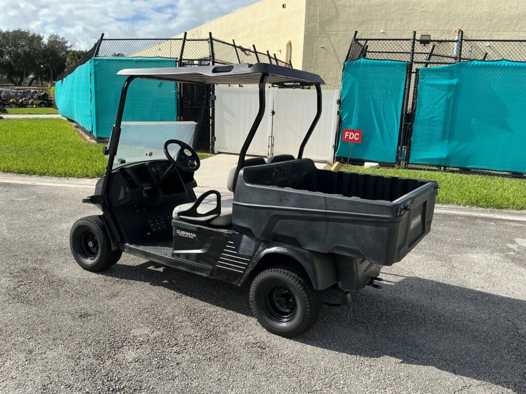 2021 blue ezgo Cushman Hauler 2 seat Utility 72v 72 volt Electric dump bed usb