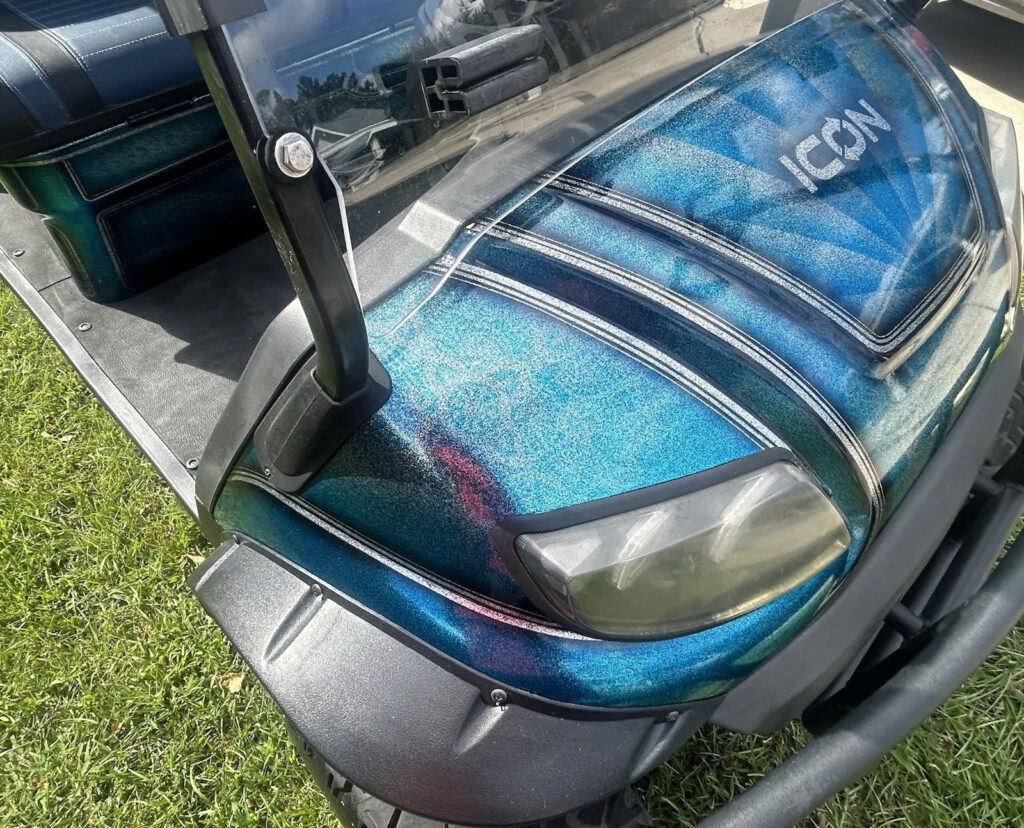 2021 icon i60 Limousine golf Cart, Custom Painted