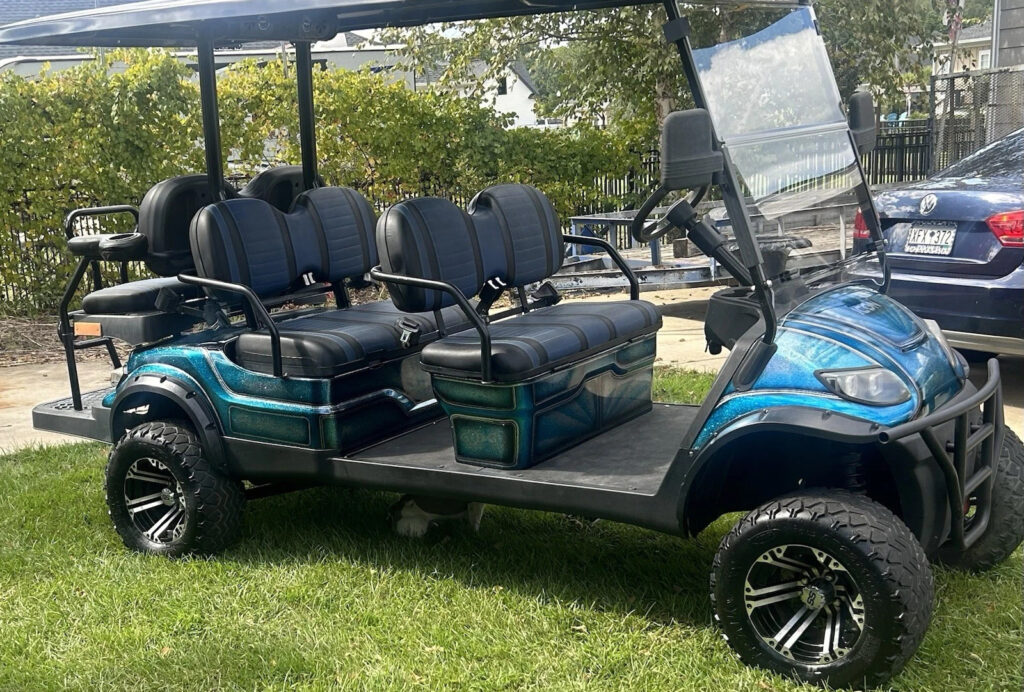 2021 icon i60 Limousine golf Cart, Custom Painted