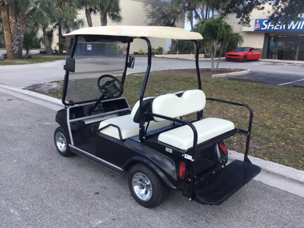 2006 CLUB CAR DS Black GOLF CART 4 Passenger SEAT Canopy 48V Charger Lithium