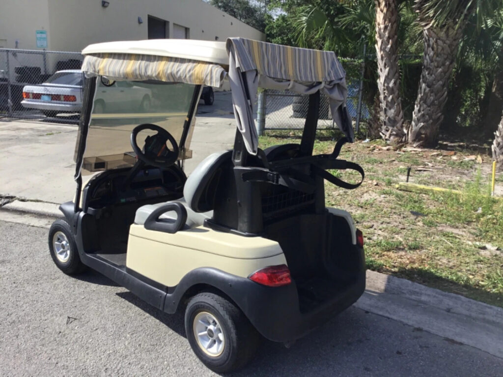 2009 Club car tan Precedent 2 Passenger seat Golf Cart Cabana fast Lithium