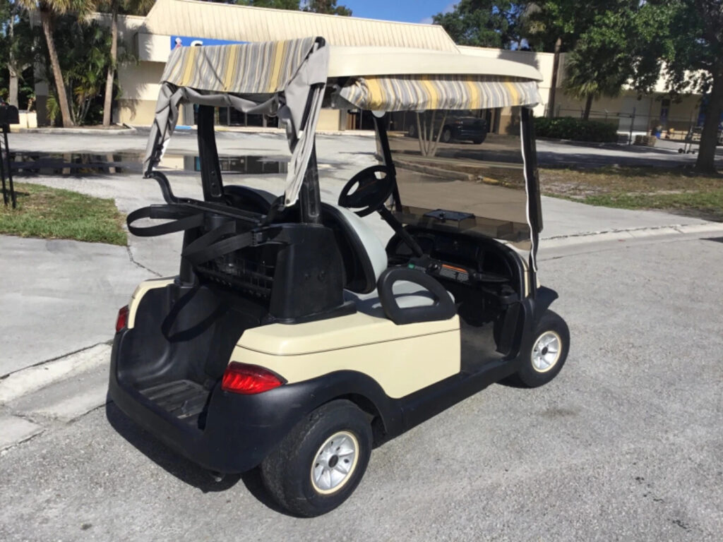 2009 Club car tan Precedent 2 Passenger seat Golf Cart Cabana fast Lithium