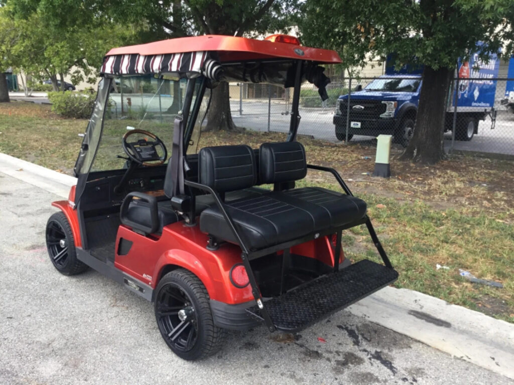 2009 Tomberlin Emerge red 4 Passenger seat golf cart 48v Street Legal Lithium