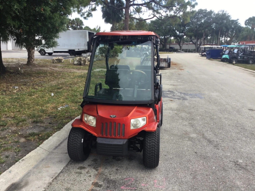 2009 Tomberlin Emerge red 4 Passenger seat golf cart 48v Street Legal Lithium