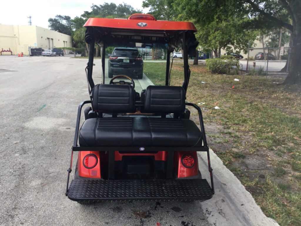 2009 Tomberlin Emerge red 4 Passenger seat golf cart 48v Street Legal Lithium