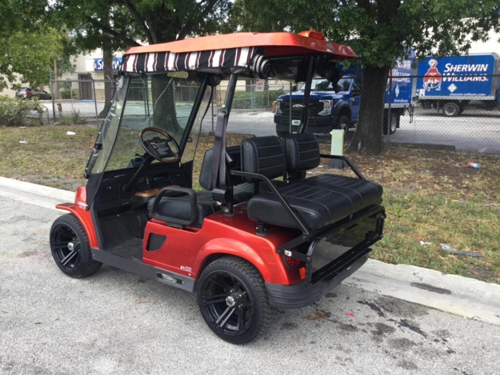 2009 Tomberlin Emerge red 4 Passenger seat golf cart 48v Street Legal Lithium