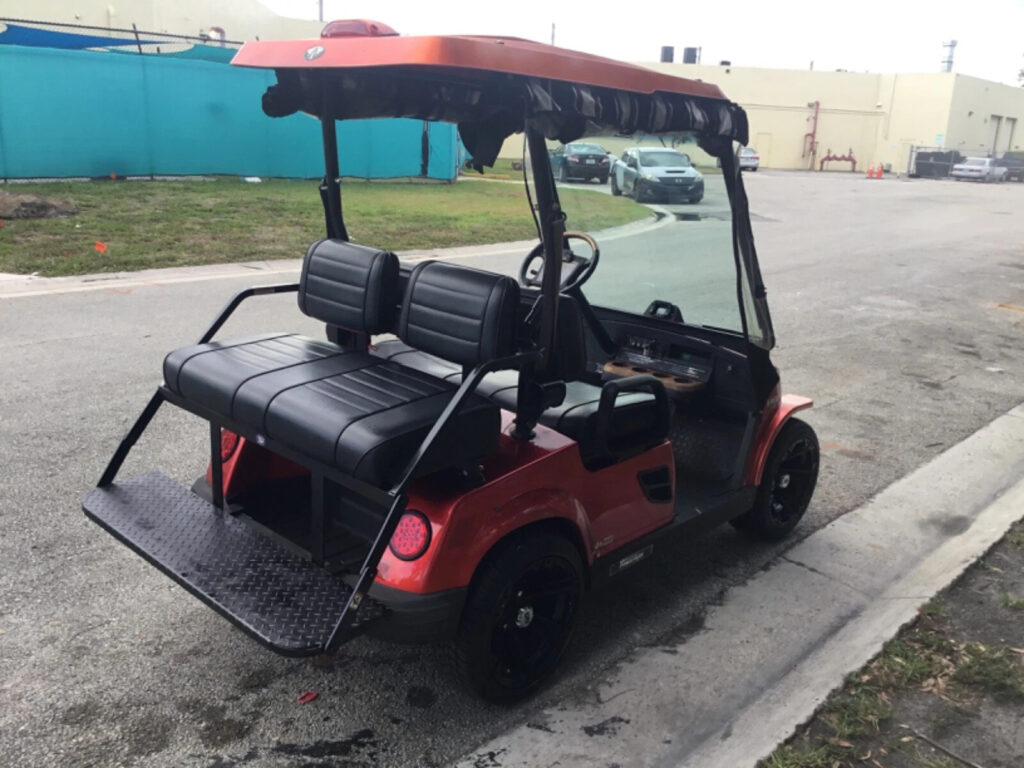 2009 Tomberlin Emerge red 4 Passenger seat golf cart 48v Street Legal Lithium