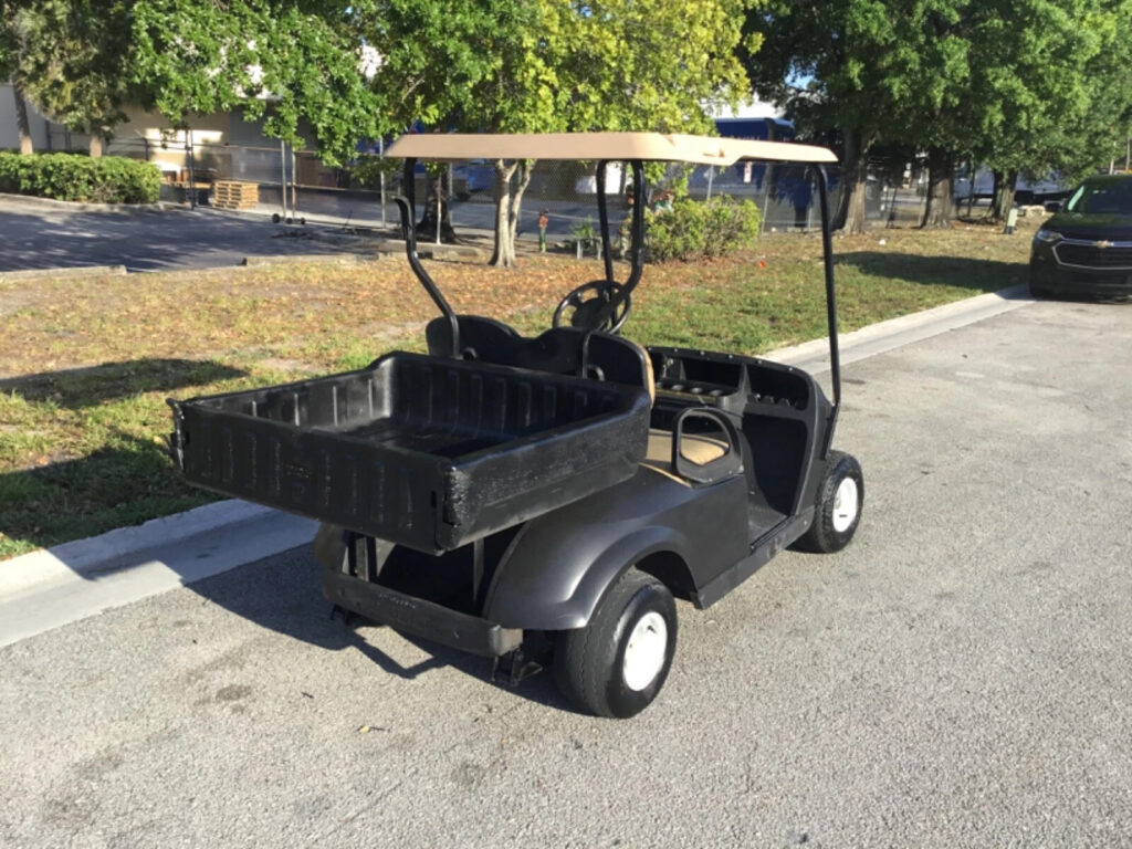 2014 Black ezgo 48v txt 2 seat Passenger golf cart Utility box Canopy Lithium