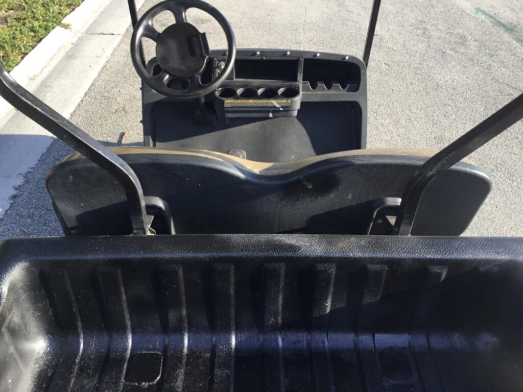 2014 Black ezgo 48v txt 2 seat Passenger golf cart Utility box Canopy Lithium