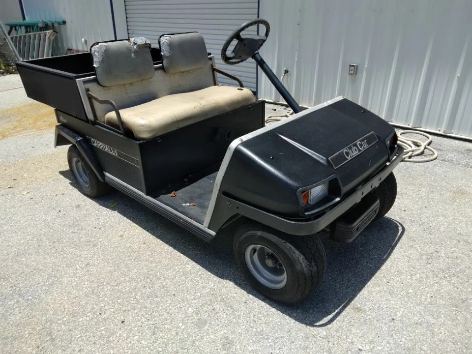 Black 1998 Club car Carryall Utility ds 2 Passenger seat Golf Cart Lithium
