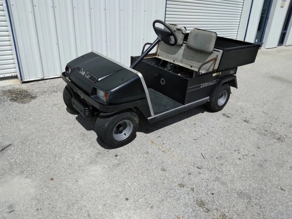 Black 1998 Club car Carryall Utility ds 2 Passenger seat Golf Cart Lithium