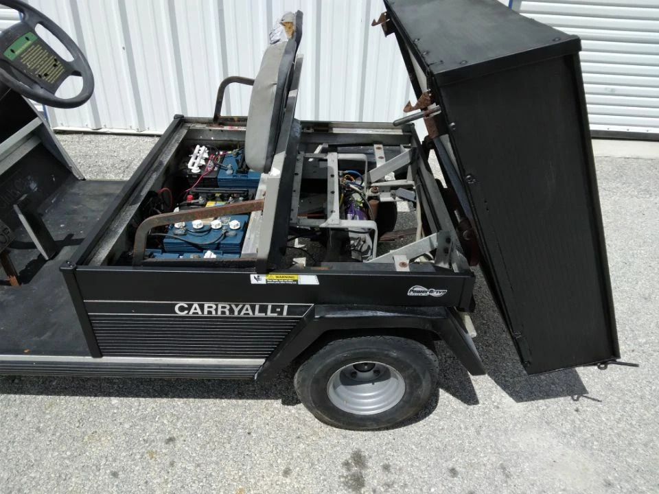 Black 1998 Club car Carryall Utility ds 2 Passenger seat Golf Cart Lithium