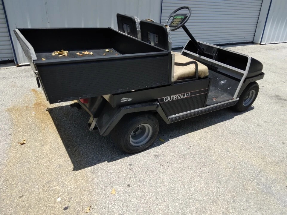 Black 1998 Club car Carryall Utility ds 2 Passenger seat Golf Cart Lithium