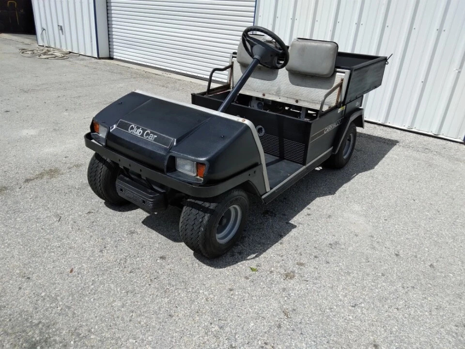 Black 1998 Club car Carryall Utility ds 2 Passenger seat Golf Cart Lithium