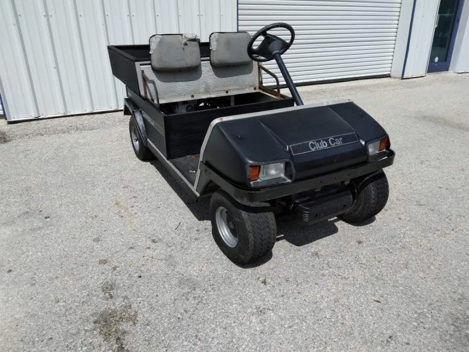 Black 1998 Club car Carryall Utility ds 2 Passenger seat Golf Cart Lithium