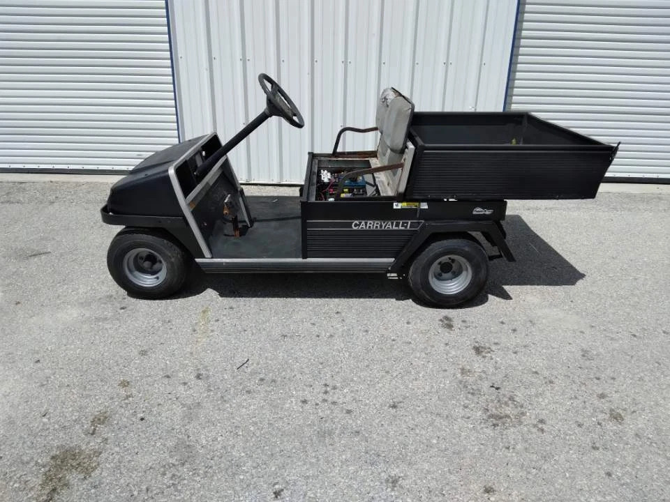 Black 1998 Club car Carryall Utility ds 2 Passenger seat Golf Cart Lithium