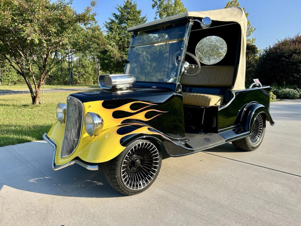 Custom Hot Rod Golf Cart Lithium Ion 48 Volt