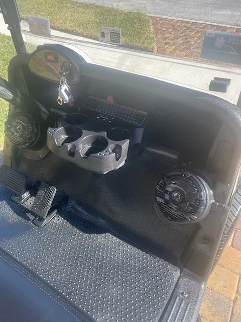 Ezgo RXV 2 Seat Golf Cart, Lifted, Lithium, Stereo, 14″ Wheels, Fast