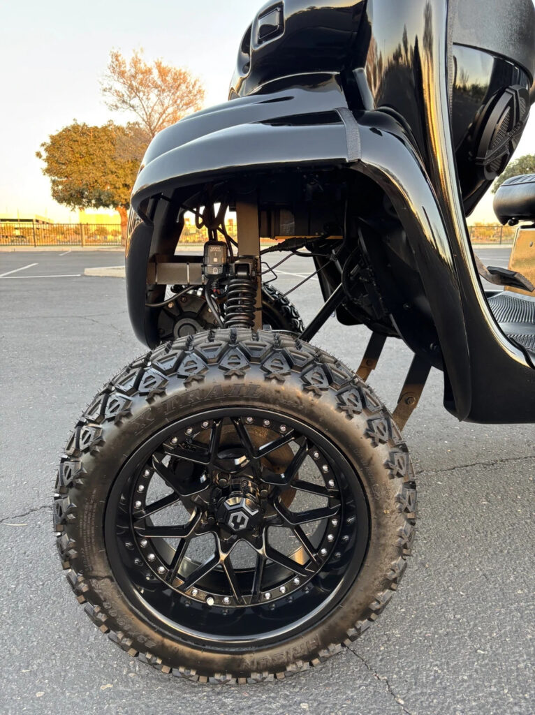 JET Black Custom Lifted GEM CAR 4 SEAT LIMO NEV GOLF CART 72v, Street Legal, New