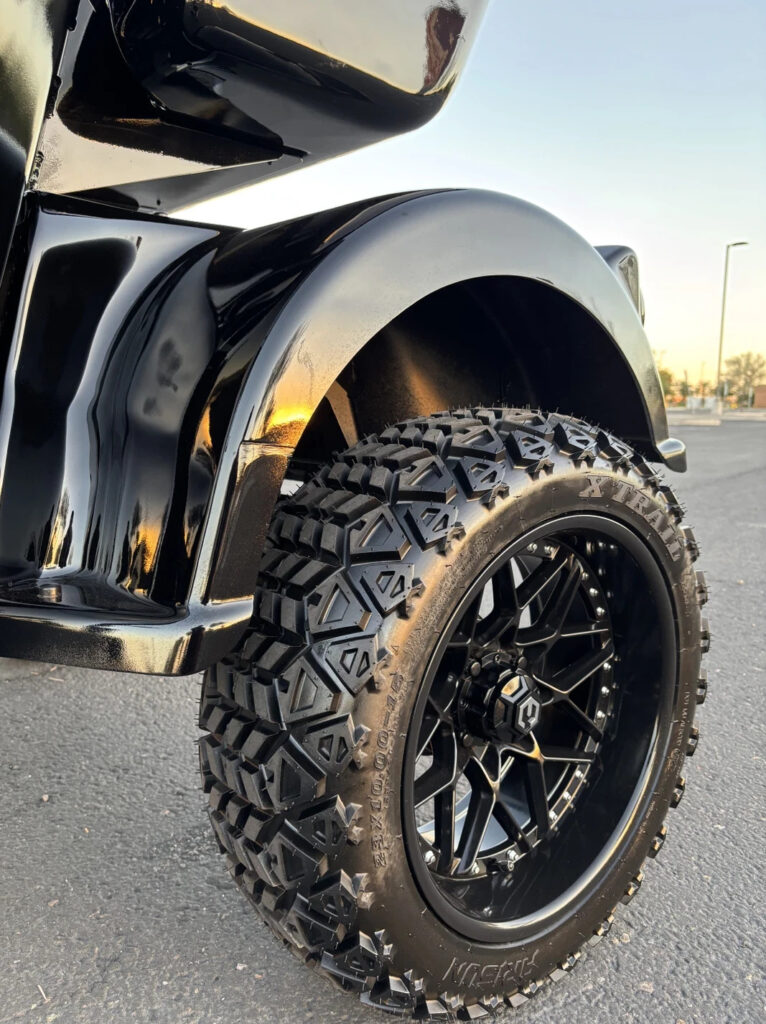 JET Black Custom Lifted GEM CAR 4 SEAT LIMO NEV GOLF CART 72v, Street Legal, New