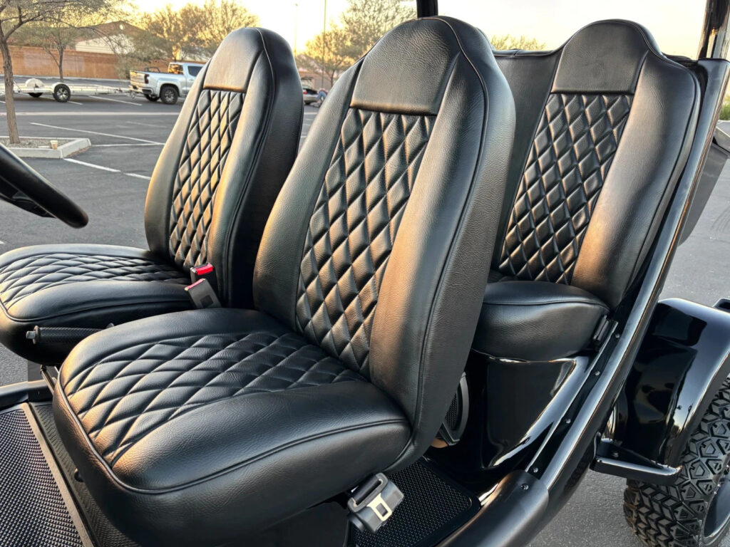 JET Black Custom Lifted GEM CAR 4 SEAT LIMO NEV GOLF CART 72v, Street Legal, New