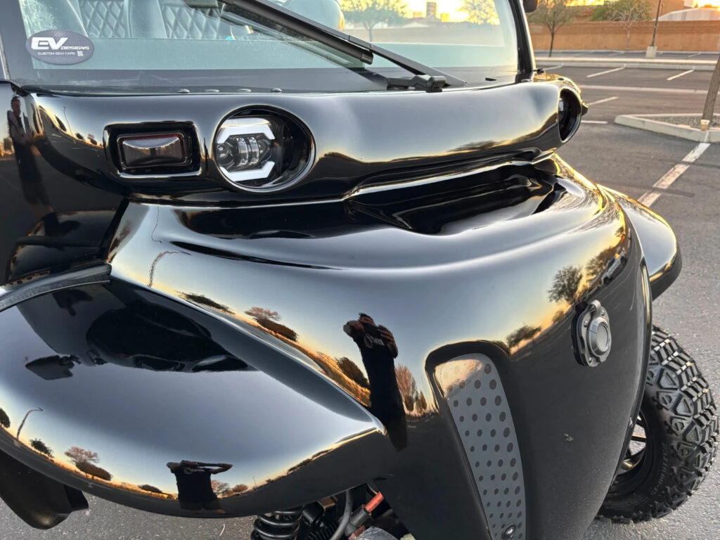 JET Black Custom Lifted GEM CAR 4 SEAT LIMO NEV GOLF CART 72v, Street Legal, New