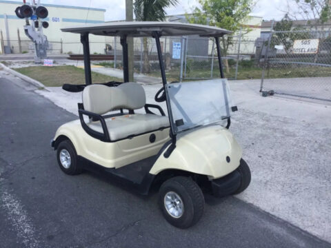 Tan 2015 Yamaha G29 YDR Drive Dre 2 seat Passenger Golf Cart Lithium for sale